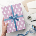 Papier Cadeau Festif Lavender White Christmas Tree motif<br><div class="desc">Papier d'emballage moderne et simple de Noël avec motif d'arbre de Noël blanc sur un arrière - plan de lavande rose, papier d'emballage festif scandinave élégant pour tous vos cadeaux de Noël. Conçu exclusivement pour vous par Happy Dolphin Studio. Si vous avez besoin d'aide ou de produits correspondants, veuillez nous...</div>