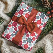 Papier Cadeau Festif moderne Fête de Noël