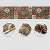 Papier Cadeau Festif Noël Motif à couture