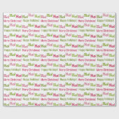 Papier Cadeau Festif personnalisé Ho Ho Ho Noël (Plat)