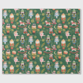 Papier Cadeau Festin Whimsical Cute Nutcracker Ballet Dolls Wra (Plat)