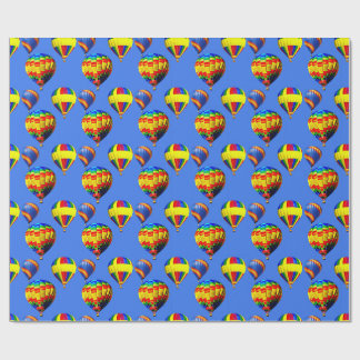 Papier Cadeau Festival de ballons colorés collage 2