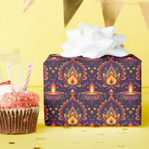 Papier Cadeau Festival des Flammes de Diwali