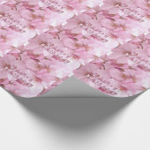 Papier Cadeau Festival japonais de fleurs de cerisiers roses Hap (Coin)