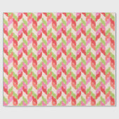 Papier Cadeau Festive Chevron christmas (Plat)