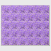 Papier Cadeau Festive Chic violet brillant Pierres de Parties sc (Plat)