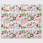 Papier Cadeau Festive Christmas  (Plat)