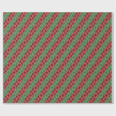 Papier Cadeau Festive Christmas Argyle Pattern (Plat)