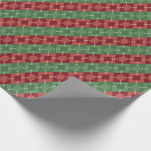 Papier Cadeau Festive Christmas Argyle Pattern (Coin)