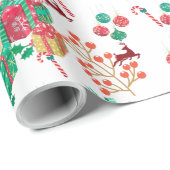 Papier Cadeau Festive Christmas Gift Wrap (Coin rond)