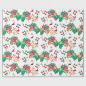 Papier Cadeau Festive Christmas Gift Wrap (Plat)