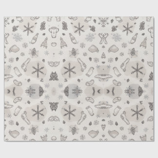 Papier Cadeau Festive Christmas Holiday Gift Wrap