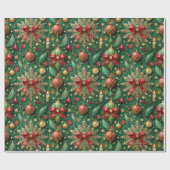 Papier Cadeau Festive Christmas Theme Colorful Pattern (Plat)