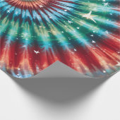 Papier Cadeau Festive Christmas Tie Dye Spiral (Coin)