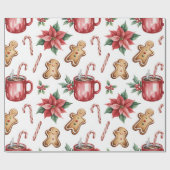 Papier Cadeau Festive Christmas Wrapping Paper (Plat)