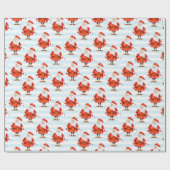 Papier Cadeau Festive Cute Santa Claus (Plat)