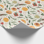 Papier Cadeau Festive de Noël (Coin)