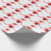 Papier Cadeau Festive elves and stars pattern (Coin)
