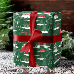 Papier Cadeau Festive Fala Vintage Christmas Tree Farm Enveloppe<br><div class="desc">Célébrez la saison des fêtes magiques et festives avec nos feuilles de papier d'emballage de vacances sur mesure. Notre design de vacances vintage comprend un paysage de ferme de sapins de Noël, ce motif de Noël incorpore une scène de Noël de ferme avec une ferme, une grange rouge, des pancartes,...</div>