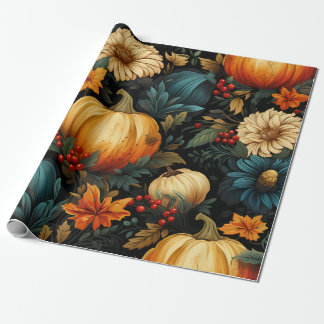 Papier Cadeau Festive Fall Foliage