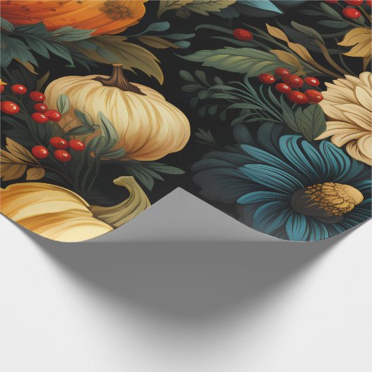 Papier Cadeau Festive Fall Foliage (Coin)