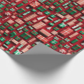Papier Cadeau Festive Holiday Wonderland Wrapper Papier (Coin)