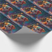 Papier Cadeau Festive Joyeux Noël (Coin)