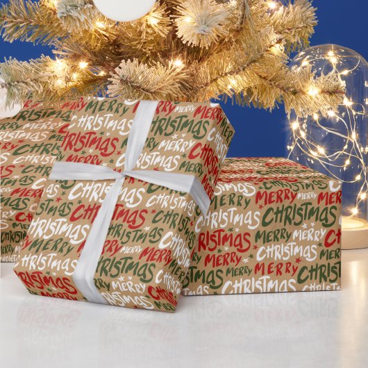 Papier Cadeau Festive Joyeux Noël (Vacances)