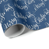 Papier Cadeau Festive Joyeux Noël (Coin rond)