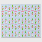 Papier Cadeau Festive Llama Christmas (Plat)