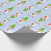 Papier Cadeau Festive Llama Christmas (Coin)