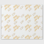 Papier Cadeau Festive New Year Gift Wrap for Celebrations (Plat)
