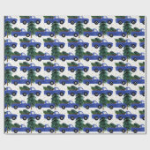 Papier Cadeau Festive Noël Pays camion carrelé fête (Plat)