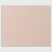 Papier Cadeau Festive Red and Gold Christmas Candy Cane Stripes (Plat)