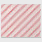 Papier Cadeau Festive Red and Pink Christmas Candy Cane Stripes (Plat)