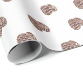 Papier Cadeau Festive watercolour pine cone (Coin rond)