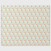 Papier Cadeau Festive White Elephant Christmas Party Illustrated (Plat)