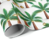 Papier Cadeau Festive Wrap Wonderland 'Palms de Noël' (Coin rond)