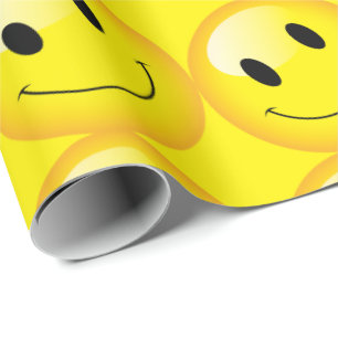 Papier Cadeau Fête Ado des enfants joyeux Emoji face