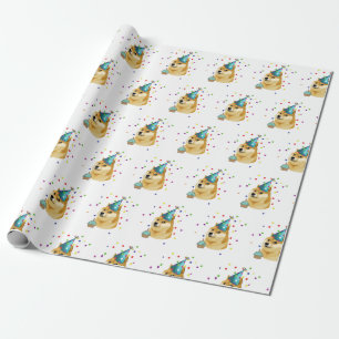 Papier Cadeau Fête ! Anniversaire du Doge 