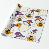 Papier Cadeau fête avec halloweens (Déroulé)