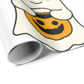 Papier Cadeau fête avec halloweens (Coin rond)
