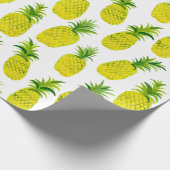 Papier Cadeau Fête d'ananas tropicale papier d'emballage amusant (Coin)