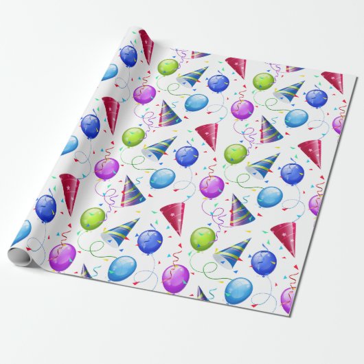 Papier Cadeau Fête d'anniversaire (Déroulé)