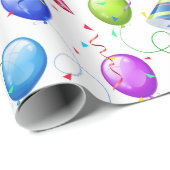 Papier Cadeau Fête d'anniversaire (Coin rond)