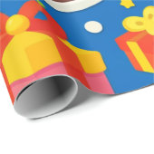 Papier Cadeau Fête d'anniversaire (Coin rond)