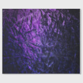 Papier Cadeau Fête d'anniversaire abstraite Glam pourpre (Plat)