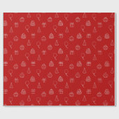 Papier Cadeau Fête d'anniversaire cadeau Motif sans sourire (Plat)