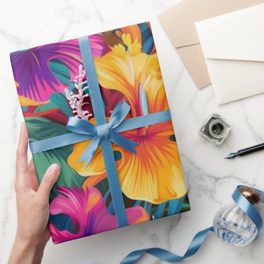 Papier Cadeau Fête d'anniversaire chic et luxueuse initiale (Cadeaux)