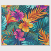 Papier Cadeau Fête d'anniversaire chic et luxueuse initiale (Plat)